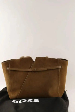 Cabas Boss Camel en Daim