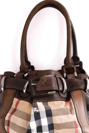 Cabas Burberry Marron en Cuir