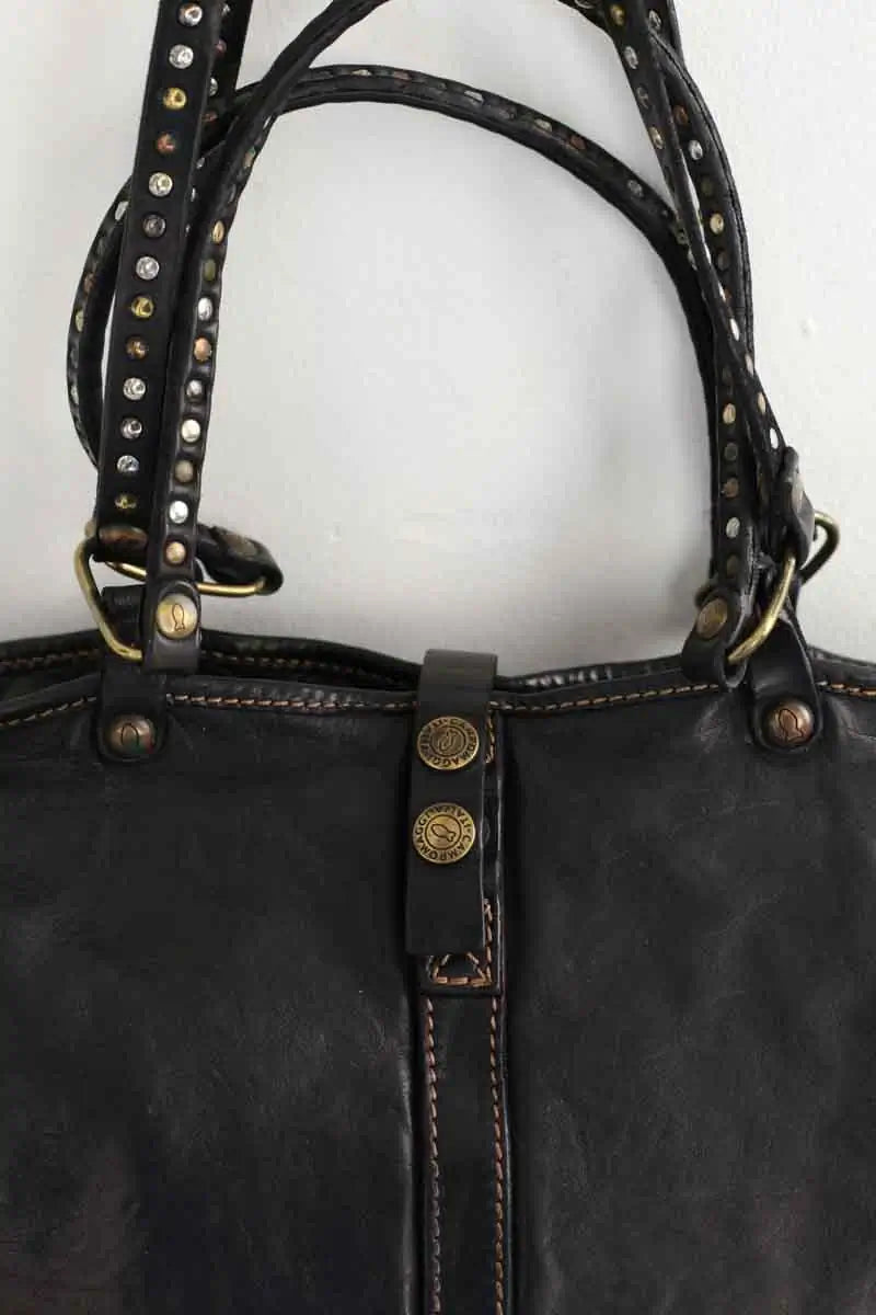 Cabas Campomaggi Noir en Cuir