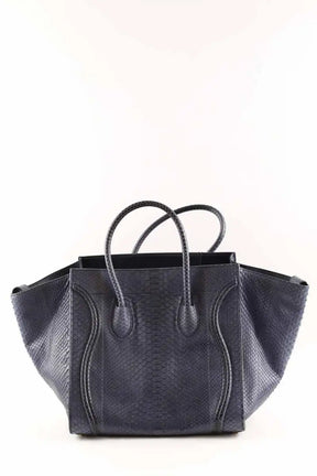 Cabas Celine Luggage Marine en Cuir