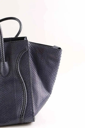 Cabas Celine Luggage Marine en Cuir