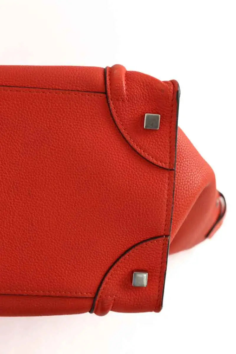 Cabas Celine Luggage Orange en Cuir