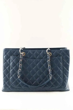 Cabas Chanel Bleu en Cuir