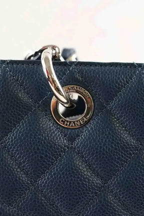 Cabas Chanel Bleu en Cuir