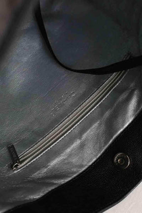 Cabas Chanel chanel cabas shopping cuir noir Noir en Cuir