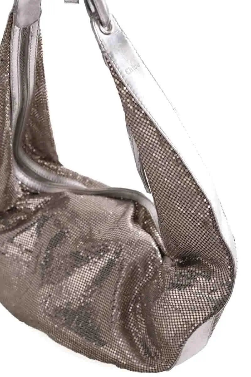 Cabas Chloé Doré en Cuir