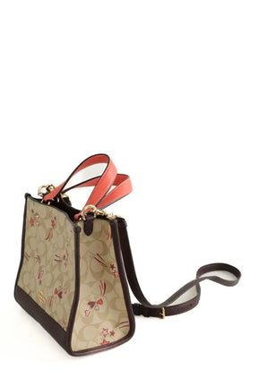 Cabas Coach Demsey Beige en Cuir