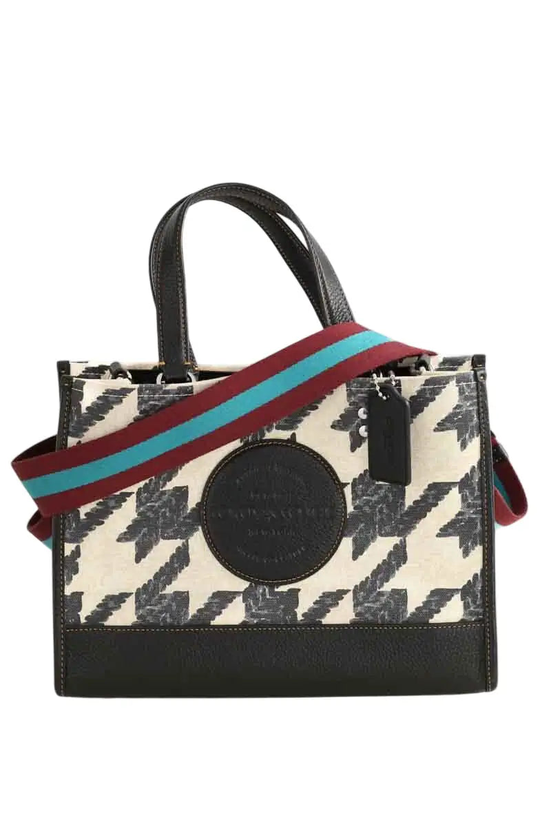 Cabas Coach Demsey tote0 Noir en Tissu - Seconde Main