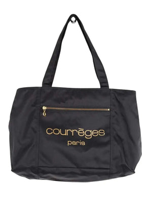 Cabas Courrèges Noir en Tissu - Seconde Main
