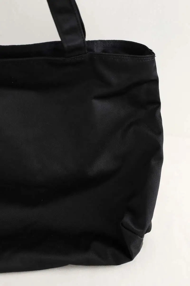 Cabas Courrèges Noir en Tissu