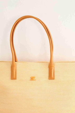 Cabas Courrèges Orange en Tissu