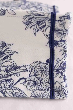 Cabas Dior Book tote medium Bleu en Tissu