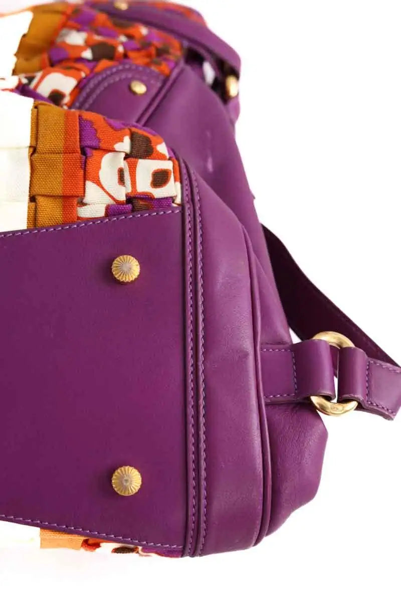 Cabas Escada Margeretha Violet en Cuir