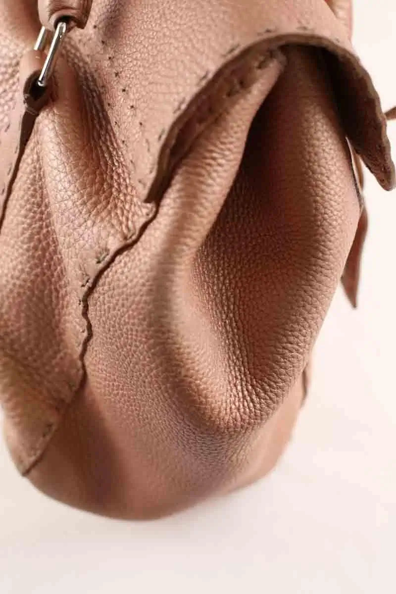 Cabas Fendi Linda Selleria  Rose en Cuir