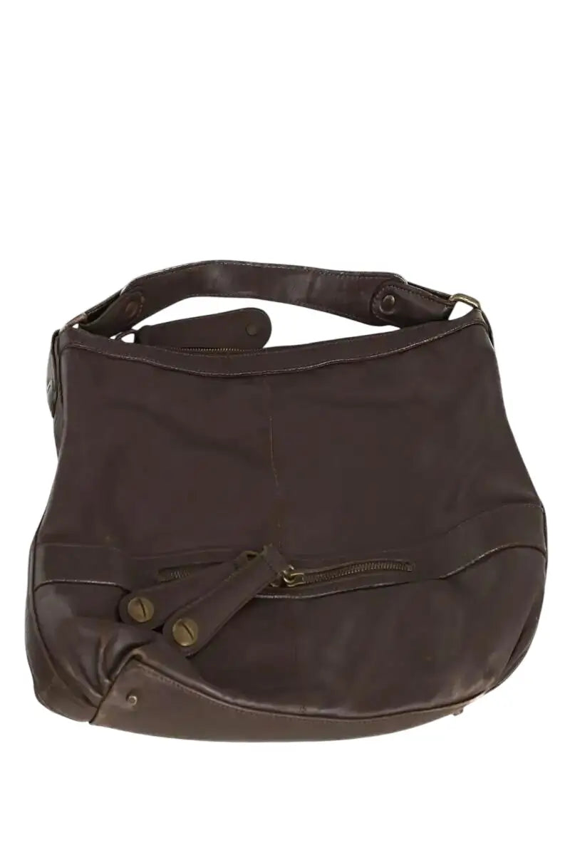Cabas Gerard Darel Tote flower Marron en Cuir - Seconde Main