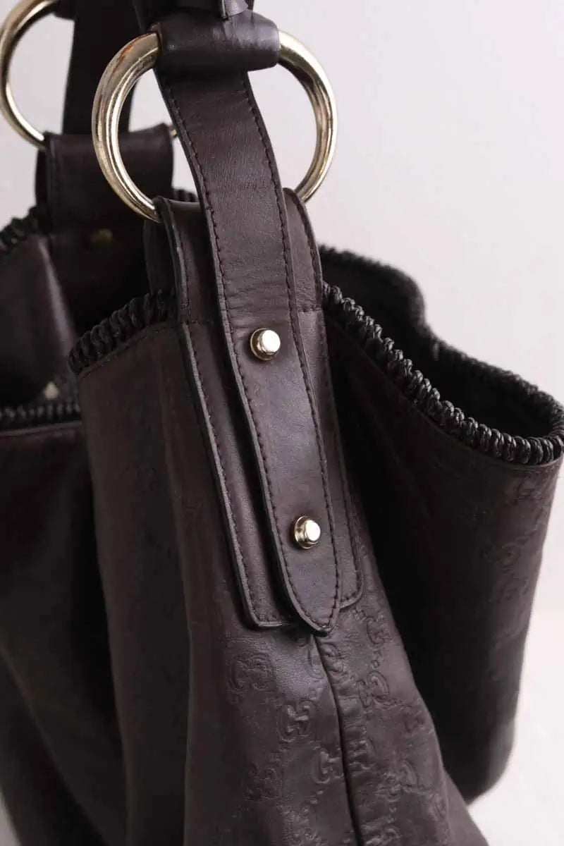Cabas Gucci Hobo Marron en Cuir