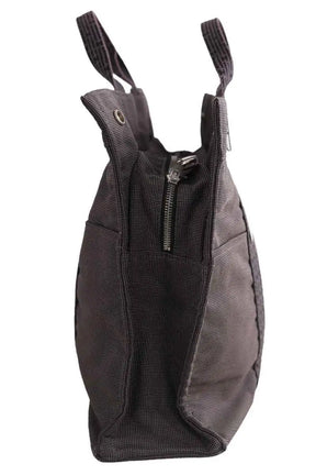Cabas Hermès Canvas Anthracite en Tissu