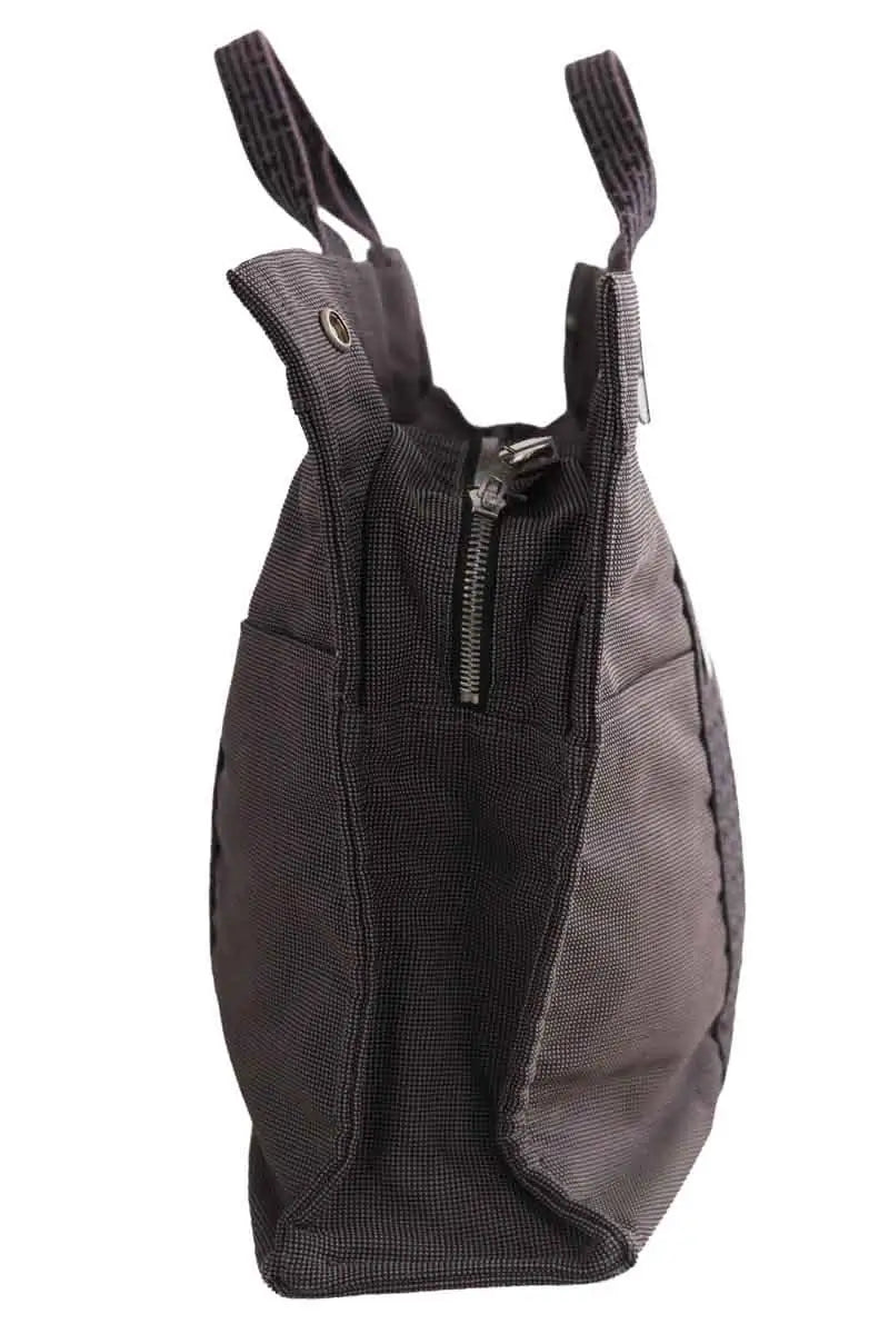Cabas Hermès Canvas Anthracite en Tissu