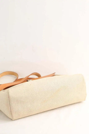 Cabas Hermès Herbag Beige en Tissu