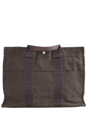 Cabas Hermès Herline Gris en Synthétique - Seconde Main