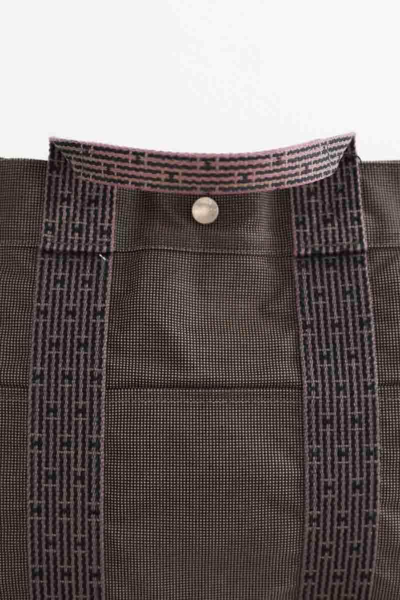 Cabas Hermès Herline Gris en Synthétique