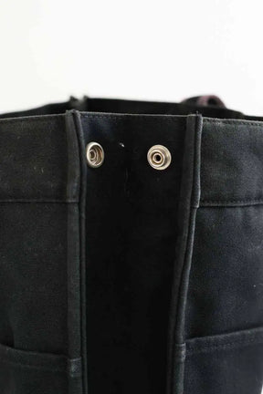 Cabas Hermès Herline Noir en Coton