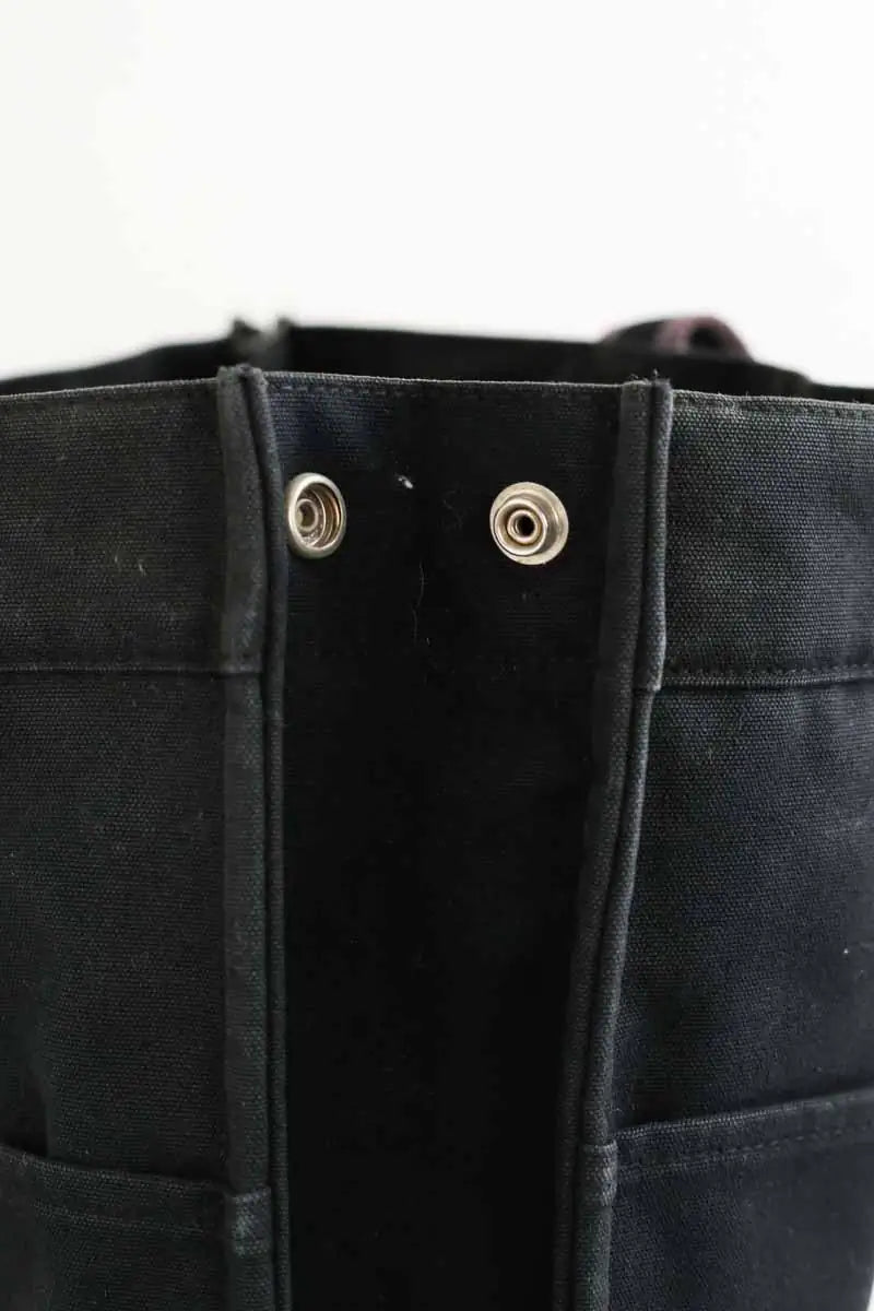 Cabas Hermès Herline Noir en Coton