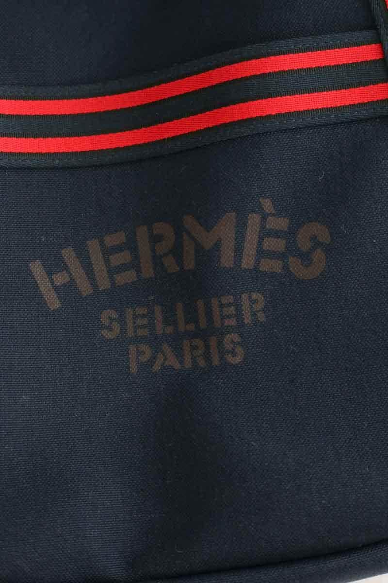 Cabas Hermès Marine en Coton