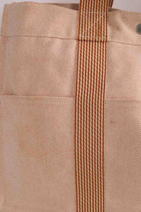Cabas Hermès Rose en Tissu