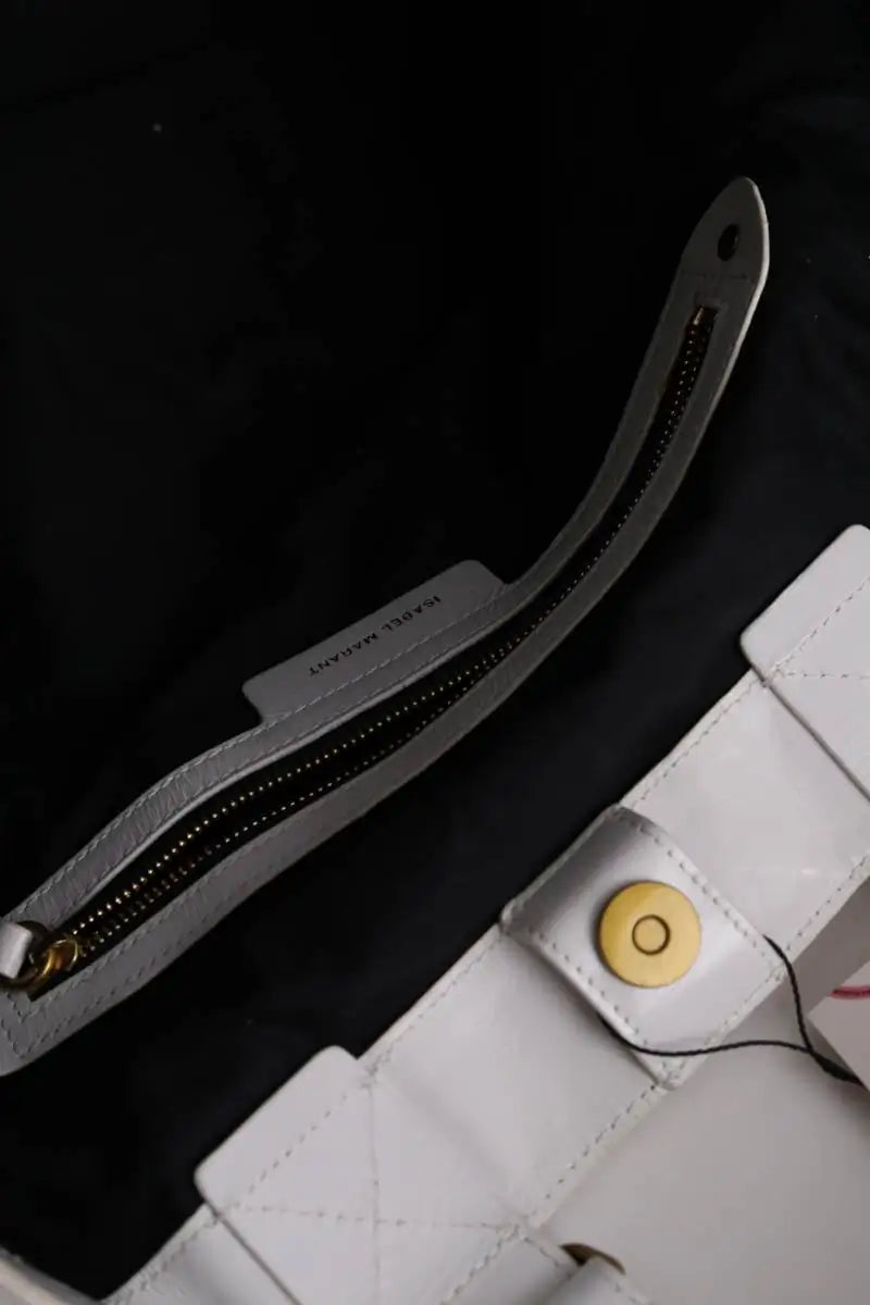 Cabas Isabel Marant Blanc en Cuir
