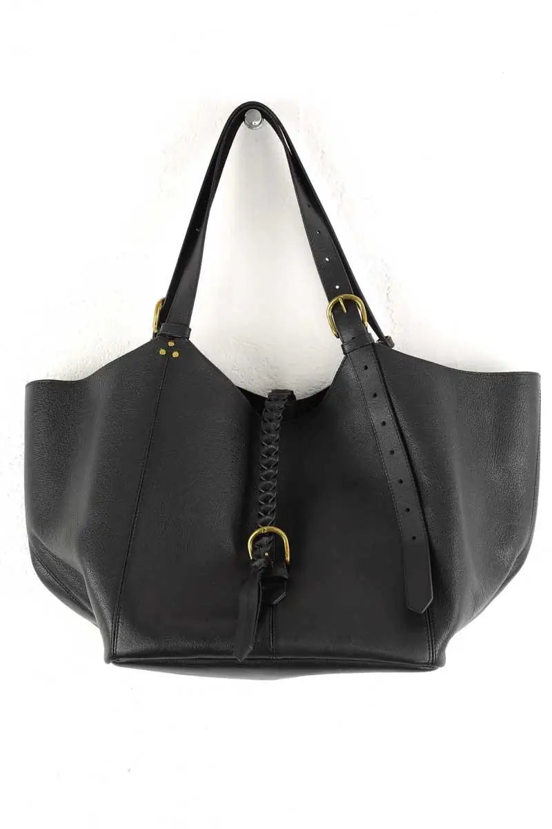 Cabas Jérôme Dreyfuss Joseph Noir en Cuir