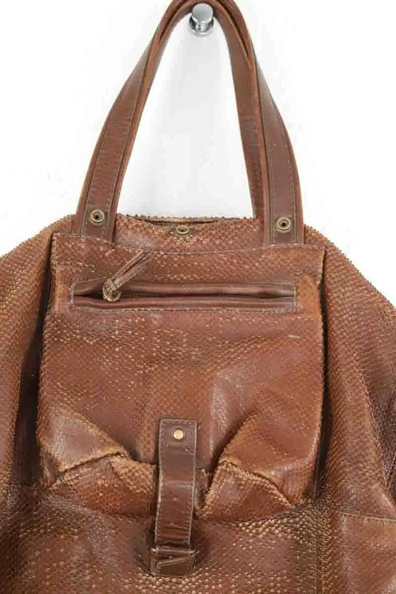Cabas Jérôme Dreyfuss Marron en Cuir