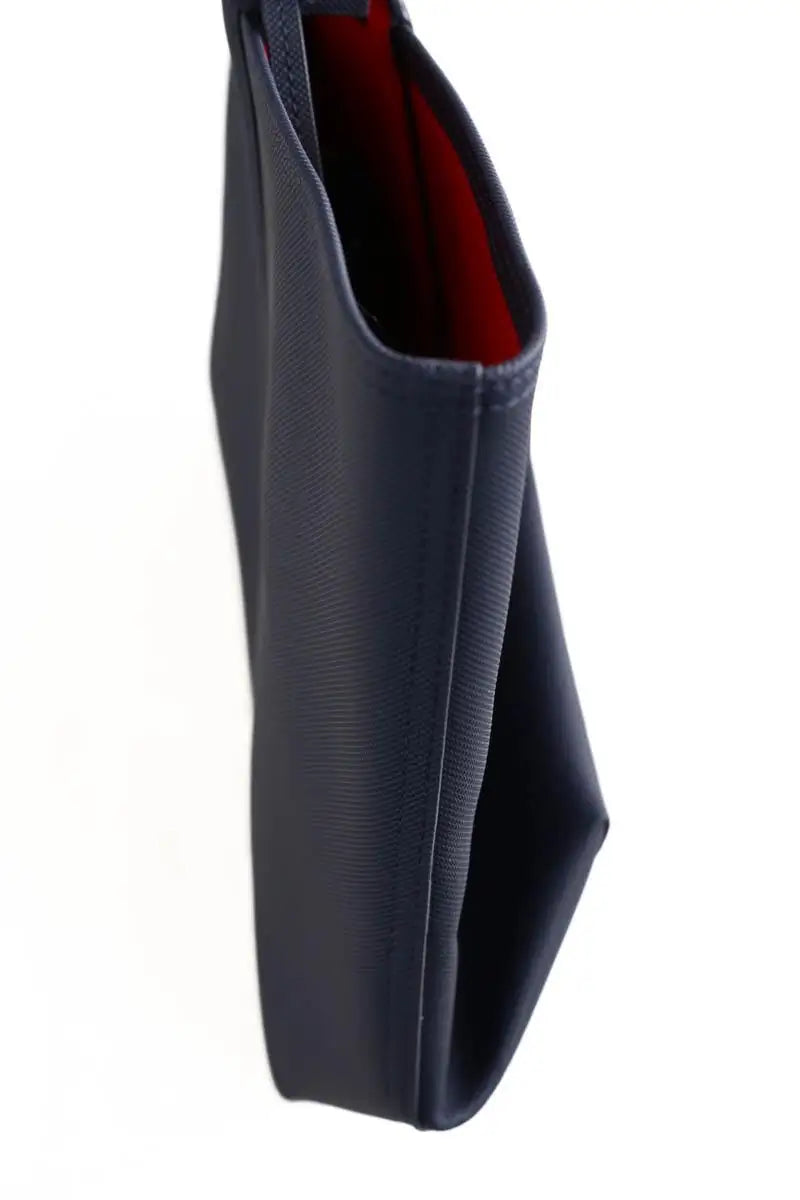 Cabas Lacoste Peacoat salsa Bleu en Cuir