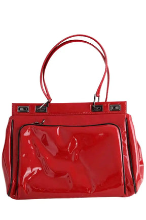 Cabas Lancel Balancel Rouge en Cuir verni - Seconde Main