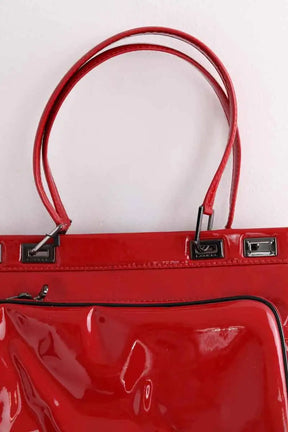 Cabas Lancel Balancel Rouge en Cuir verni