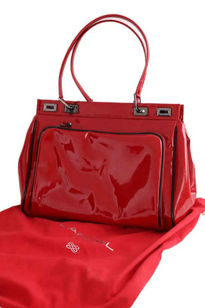Cabas Lancel Balancel Rouge en Cuir verni