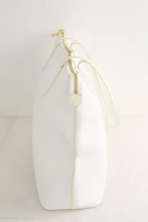 Cabas Lancel Blanc en Cuir