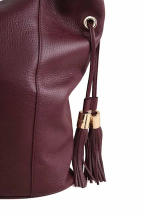 Cabas Lancel Flirt Bordeaux en Cuir
