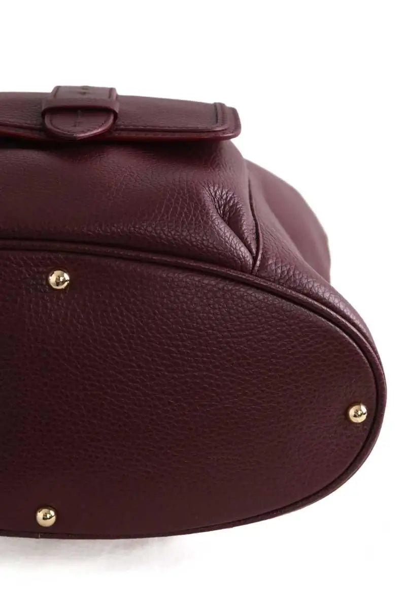 Cabas Lancel Flirt Bordeaux en Cuir