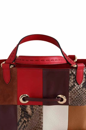 Cabas Lancel Flirt patchwork Multicolore en Cuir