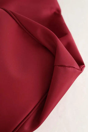 Cabas Lancel Rouge en Tissu