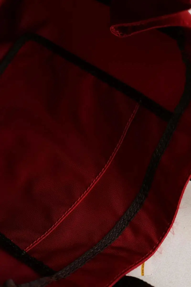 Cabas Lancel Rouge en Tissu