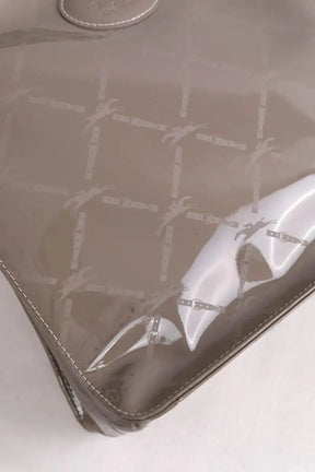 Cabas Longchamp Gris en Cuir verni