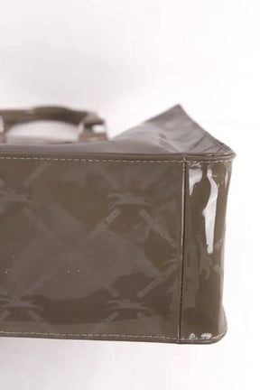 Cabas Longchamp Gris en Cuir verni