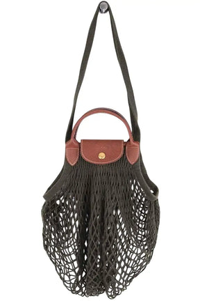 Cabas Longchamp Sac filet XS  Vert en Cuir - Seconde Main