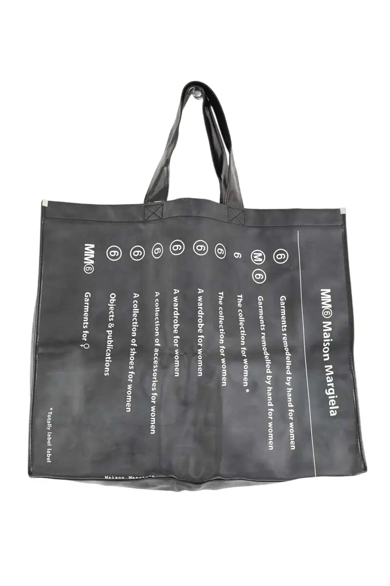 Cabas Maison Martin Margiela Noir en Plastique - Seconde Main