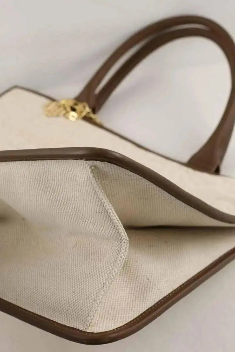 Cabas Maje Blanc en Tissu