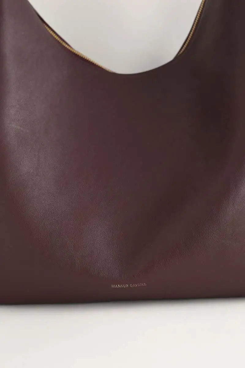 Cabas Mansur Gavriel Candy Hobo Bordeaux en Cuir