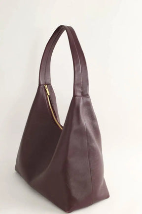 Cabas Mansur Gavriel Candy Hobo Bordeaux en Cuir