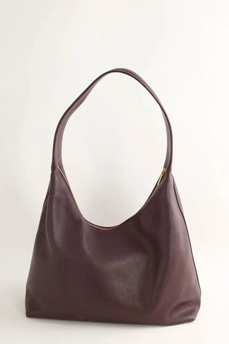 Cabas Mansur Gavriel Candy Hobo Bordeaux en Cuir